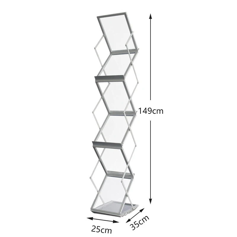 Sturdy Foldable Aluminium Book Shelf - The House Of BLOC