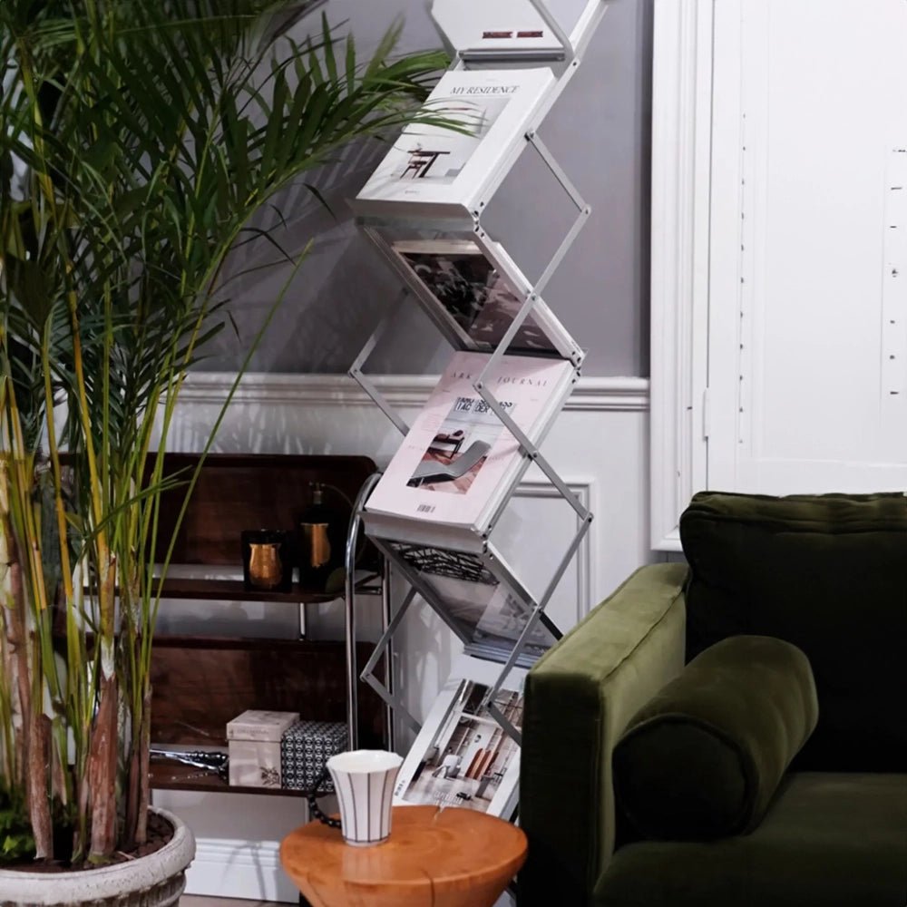 Sturdy Foldable Aluminium Book Shelf