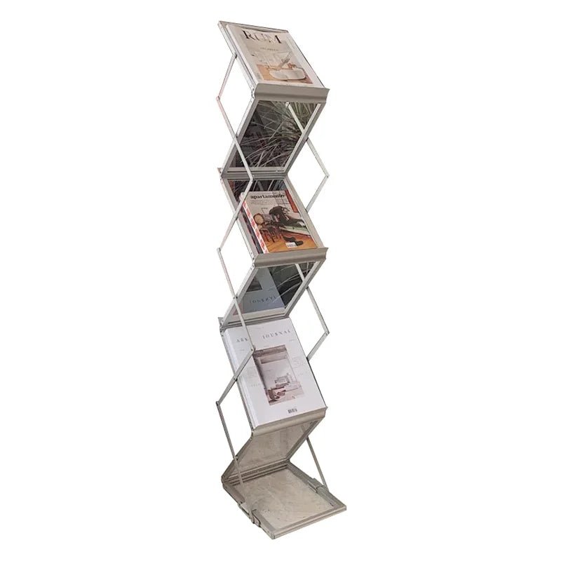 Sturdy Foldable Aluminium Book Shelf - The House Of BLOC