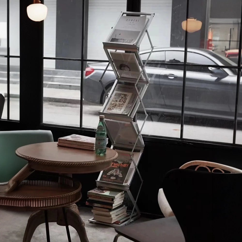 Sturdy Foldable Aluminium Book Shelf - The House Of BLOC