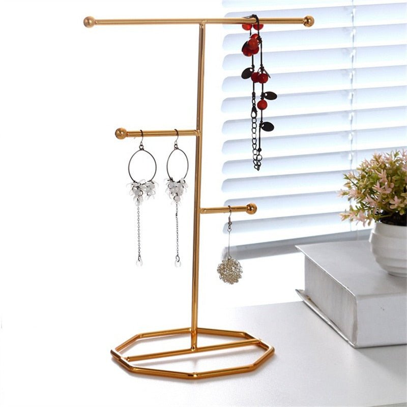 T-Bar Wrought Iron Jewellery Display Organiser - The House Of BLOC