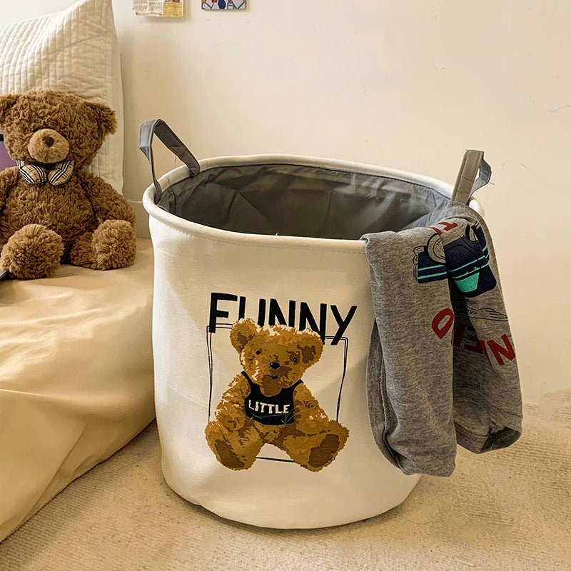 Teddy Bear Foldable Storage Basket - The House Of BLOC