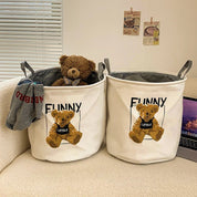 Teddy Bear Foldable Storage Basket - The House Of BLOC