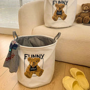 Teddy Bear Foldable Storage Basket - The House Of BLOC