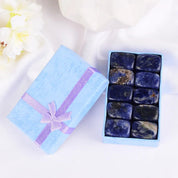 Ten Piece Set Of Natural Tumbled Rock And Quartz Rose Chakra Beads - The House Of BLOC
