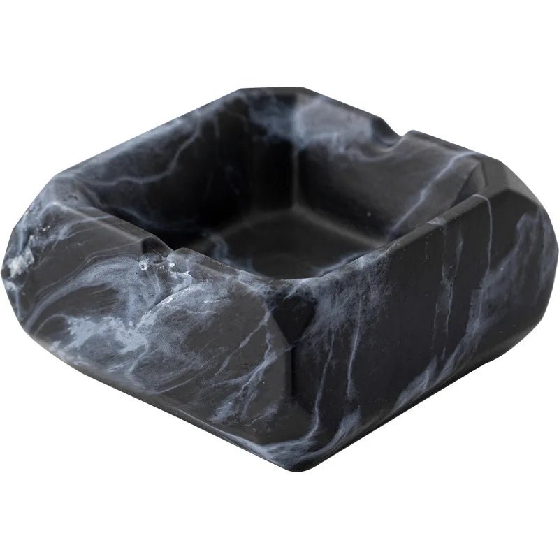 Textured Marble Effect Ceramic Ashtray - The House Of BLOC