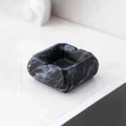 Textured Marble Effect Ceramic Ashtray - The House Of BLOC