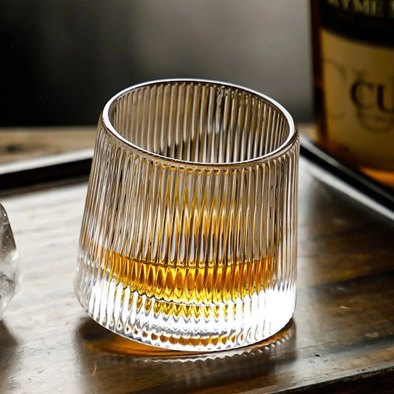 Textured Ripple Effect Whisky Glass - The House Of BLOC