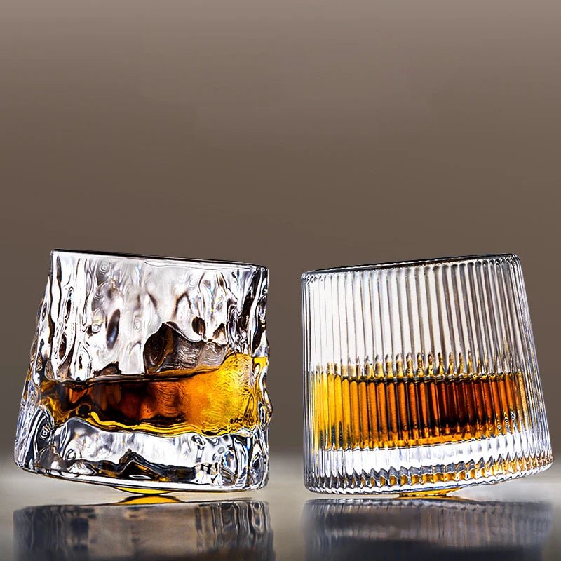 Textured Ripple Effect Whisky Glass - The House Of BLOC