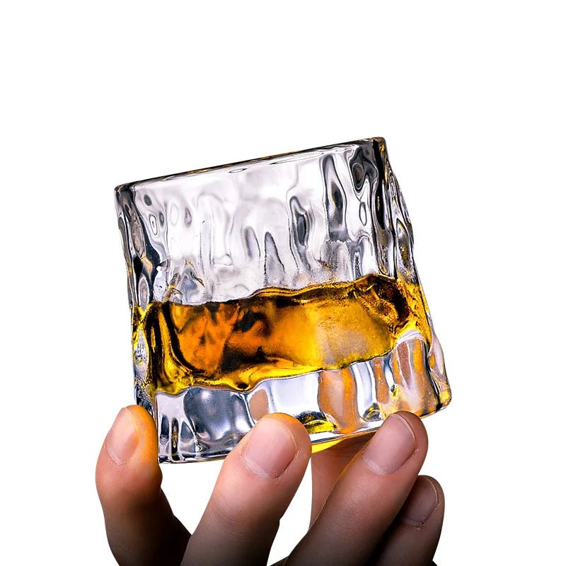 Textured Ripple Effect Whisky Glass - The House Of BLOC