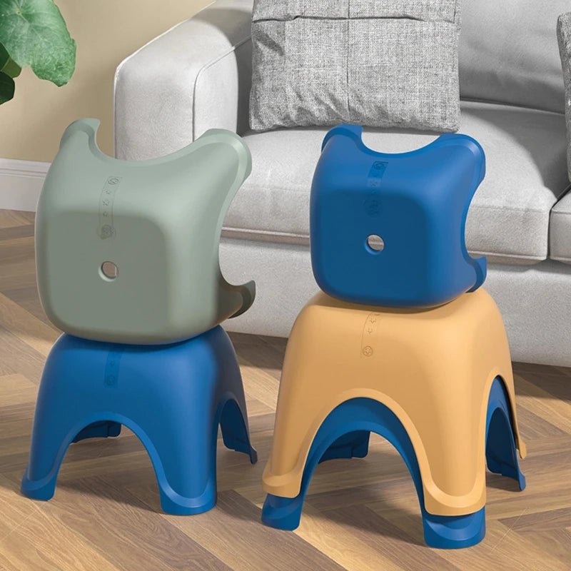 Thickened Plastic Stackable Square Stool - The House Of BLOC