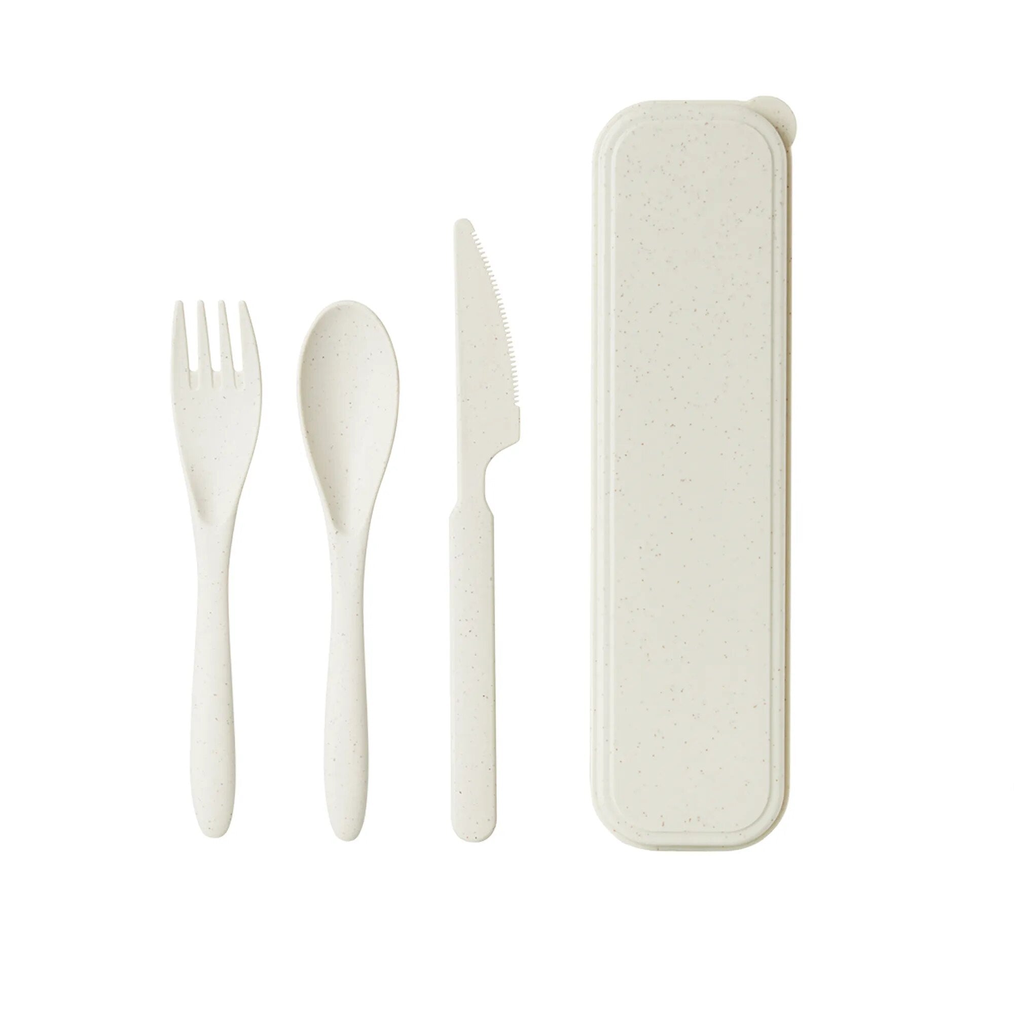 Three Piece Wheat Straw Cutlery Set - The House Of BLOC