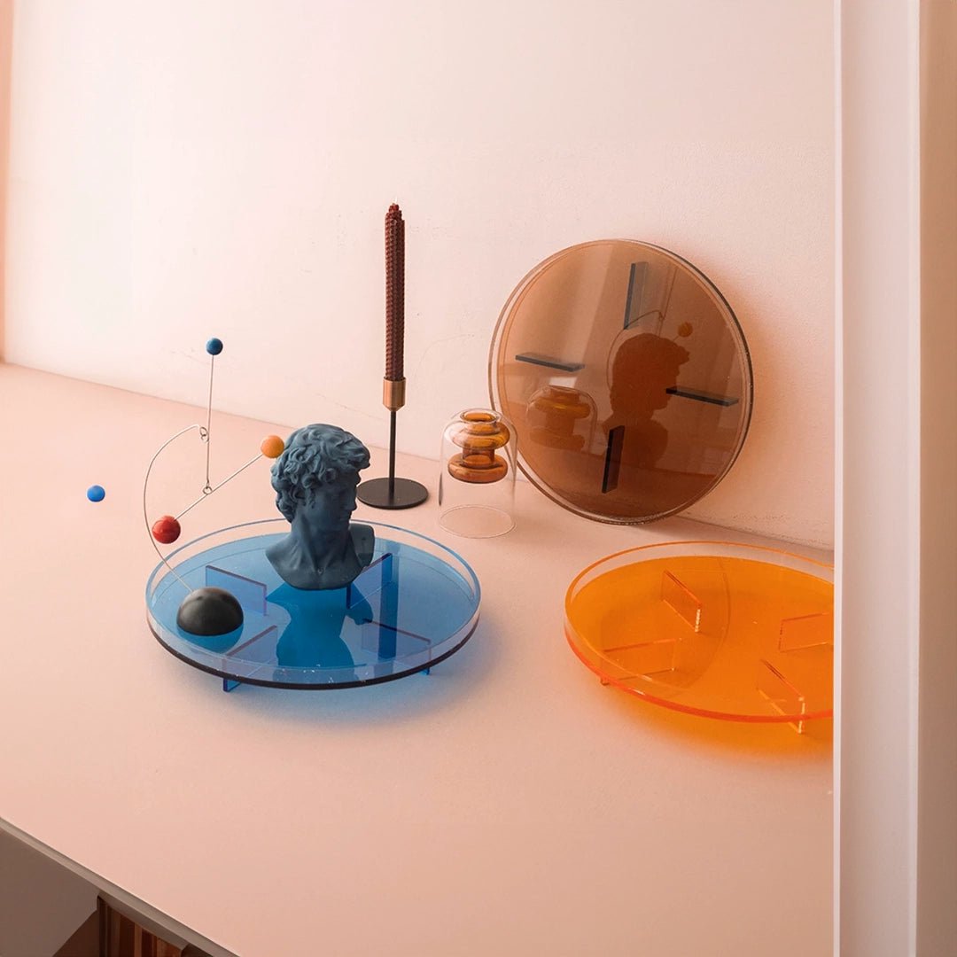 Translucent Coloured Round Storage Tray - The House Of BLOC