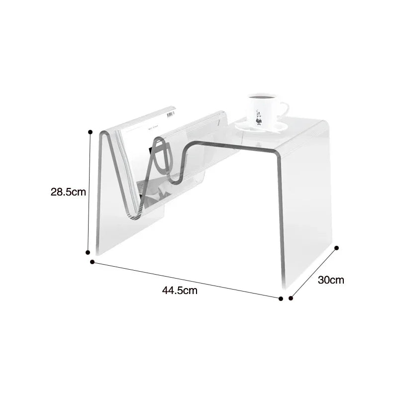 Translucent Retro Style Living Room Side Table - The House Of BLOC