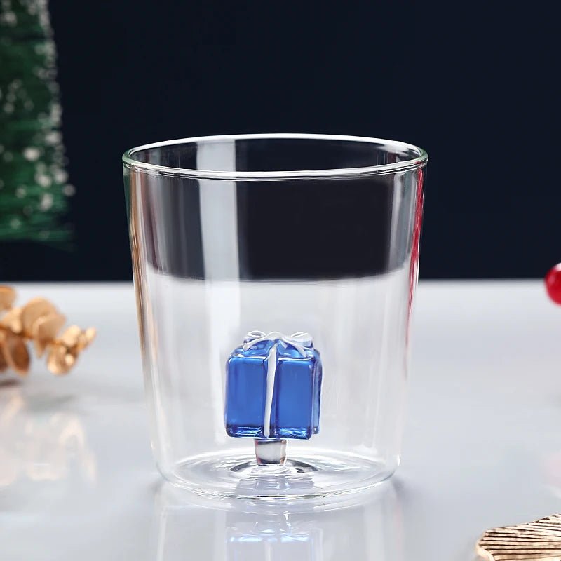 Transparent Christmas Glass Cup With Optional Gift Box - The House Of BLOC