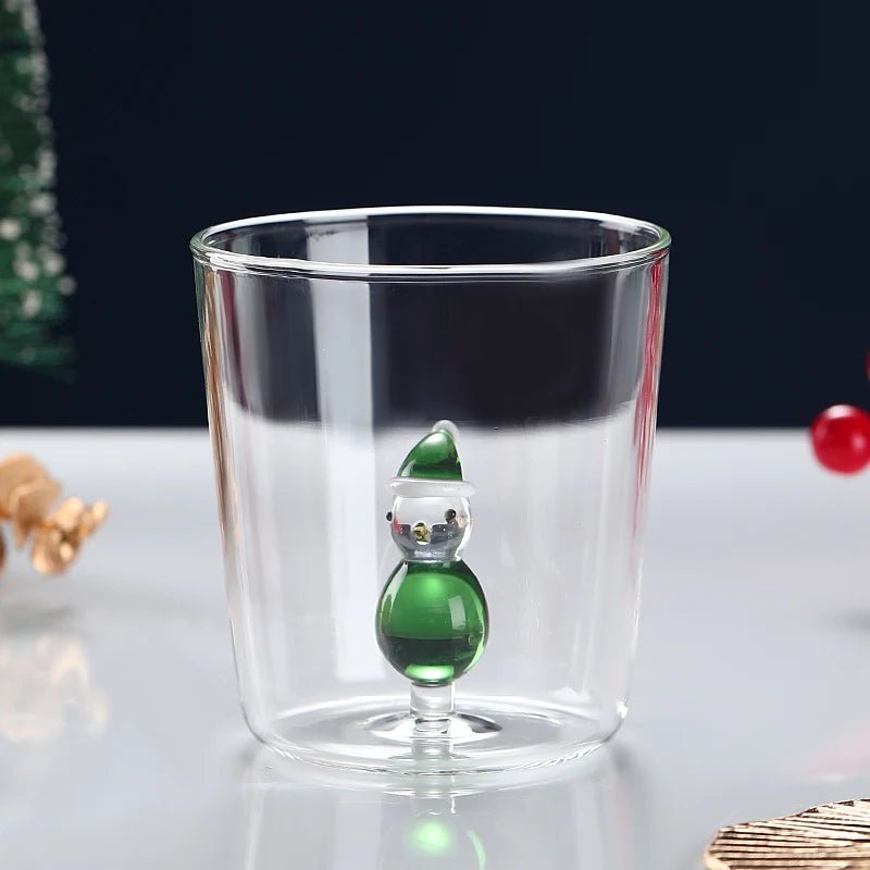 Transparent Christmas Glass Cup With Optional Gift Box - The House Of BLOC