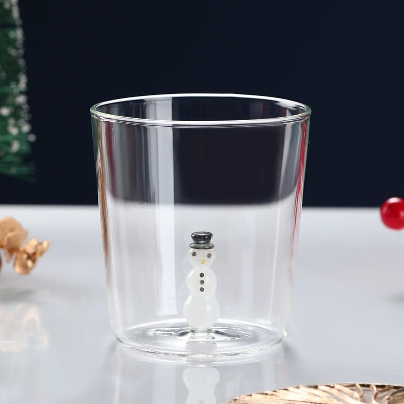 Transparent Christmas Glass Cup With Optional Gift Box - The House Of BLOC