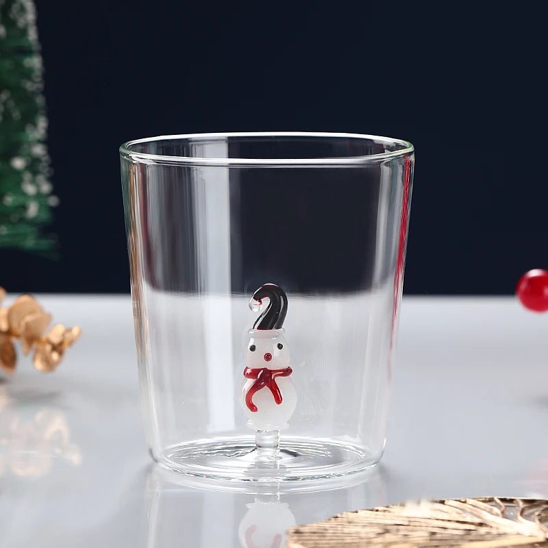 Transparent Christmas Glass Cup With Optional Gift Box - The House Of BLOC