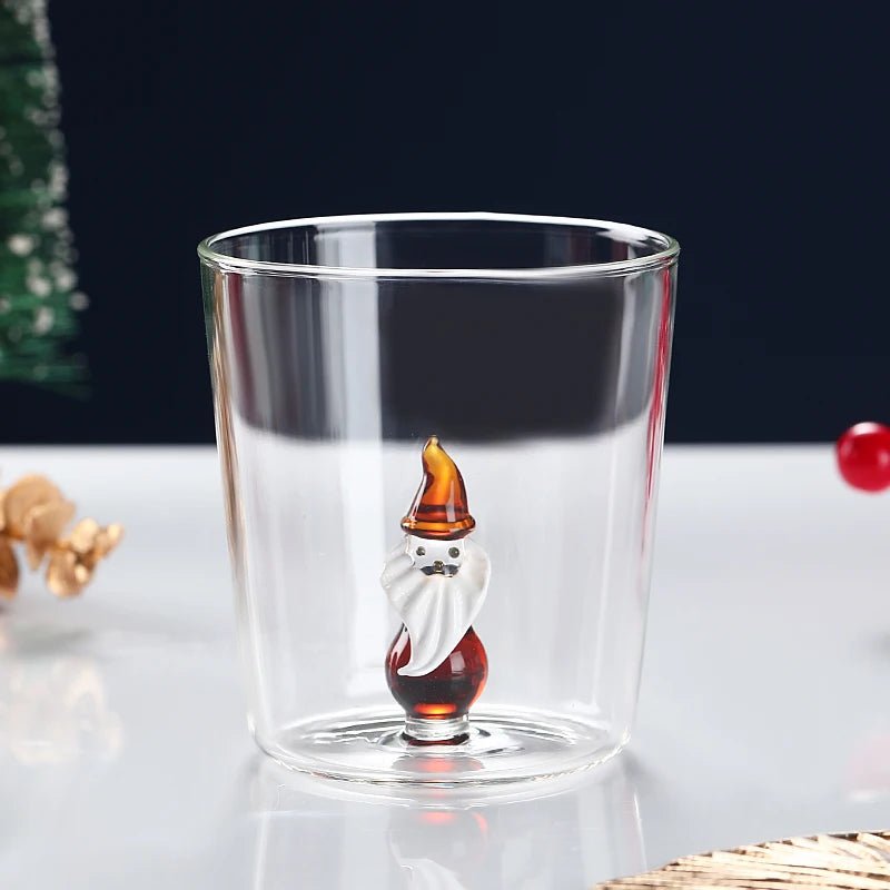 Transparent Christmas Glass Cup With Optional Gift Box - The House Of BLOC