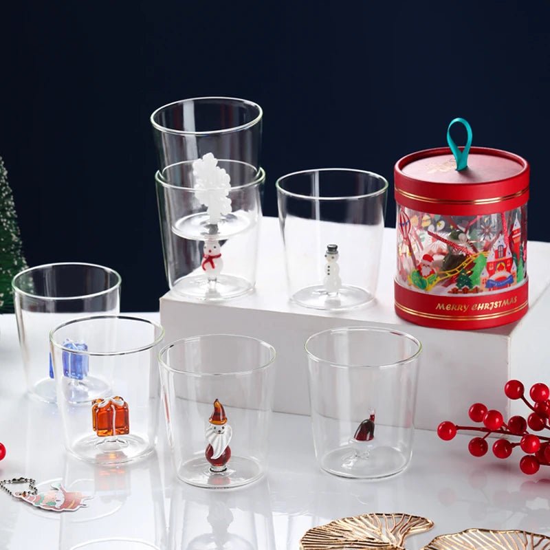 Transparent Christmas Glass Cup With Optional Gift Box - The House Of BLOC