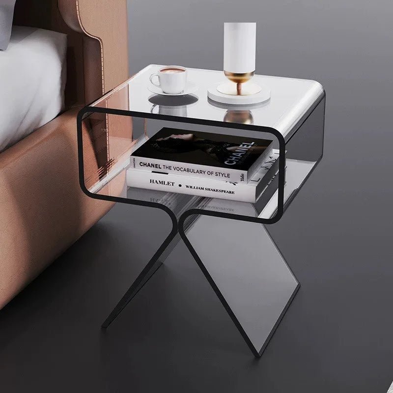 Transparent Minimalist Sofa Coffee Table - The House Of BLOC