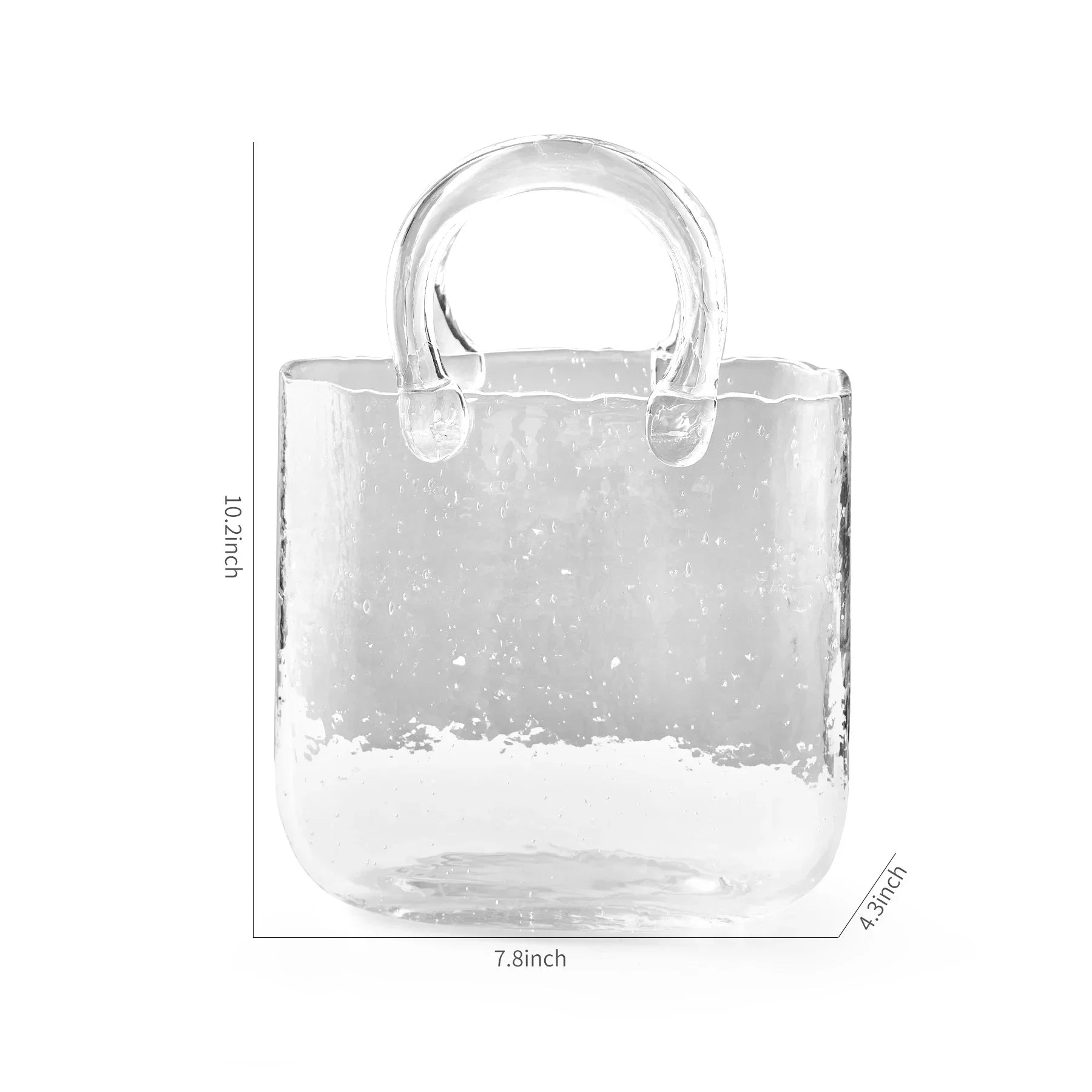 Transparent Pastel 'Handbag' Shape Vase - The House Of BLOC