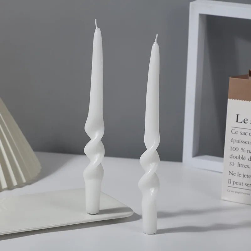 Two Pastel Coloured Household Candles - The House Of BLOC