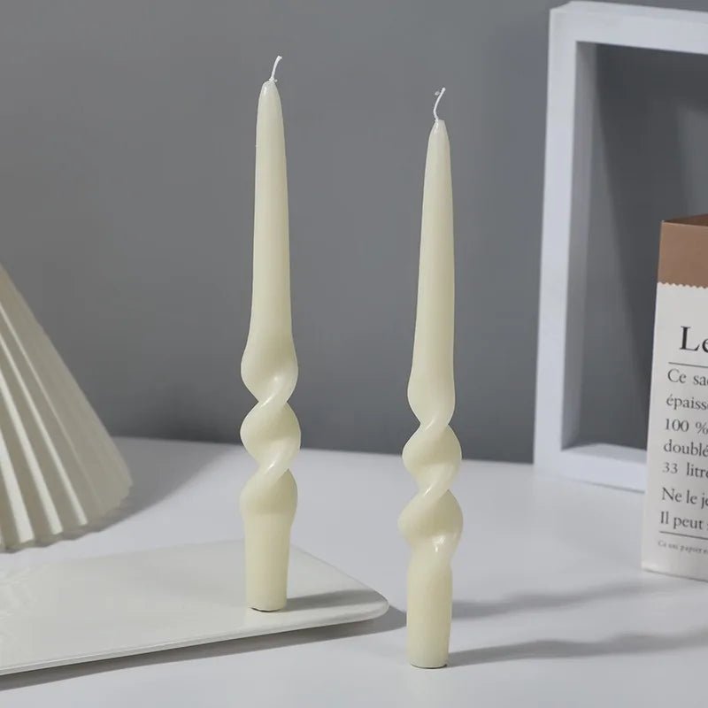 Two Pastel Coloured Household Candles - The House Of BLOC