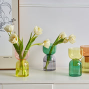 Two Piece Mini Bud Vase Terrarium Set - The House Of BLOC
