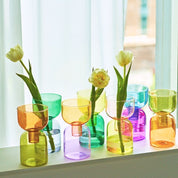 Two Piece Mini Bud Vase Terrarium Set - The House Of BLOC