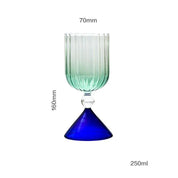 Two Tone Coloured Ripple Style Glass - The House Of BLOC