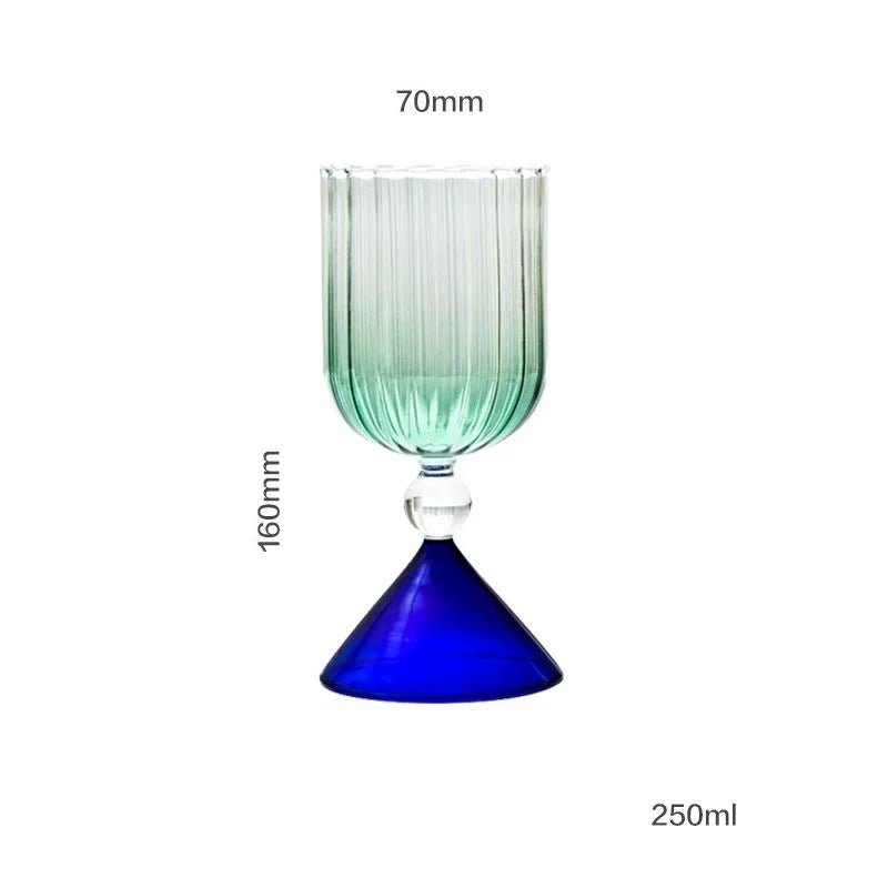 Two Tone Coloured Ripple Style Glass - The House Of BLOC