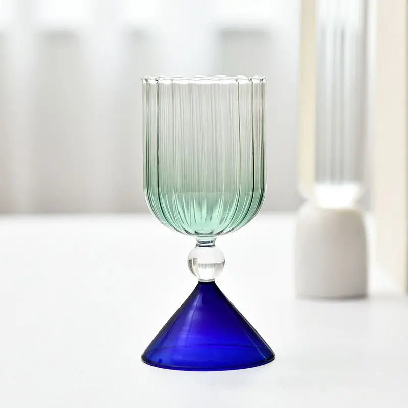 Two Tone Coloured Ripple Style Glass - The House Of BLOC