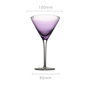 Vertical Ribbed Pattern Purple Glass - The House Of BLOC