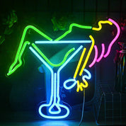 Vibrant Cocktails & Beer LED Neon Wall Sign - The House Of BLOC