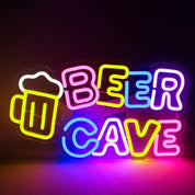 Vibrant Cocktails & Beer LED Neon Wall Sign - The House Of BLOC