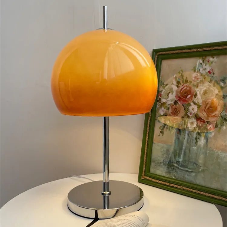 Vintage Mushroom Shaped Glass Floor & Table Lamp - The House Of BLOC