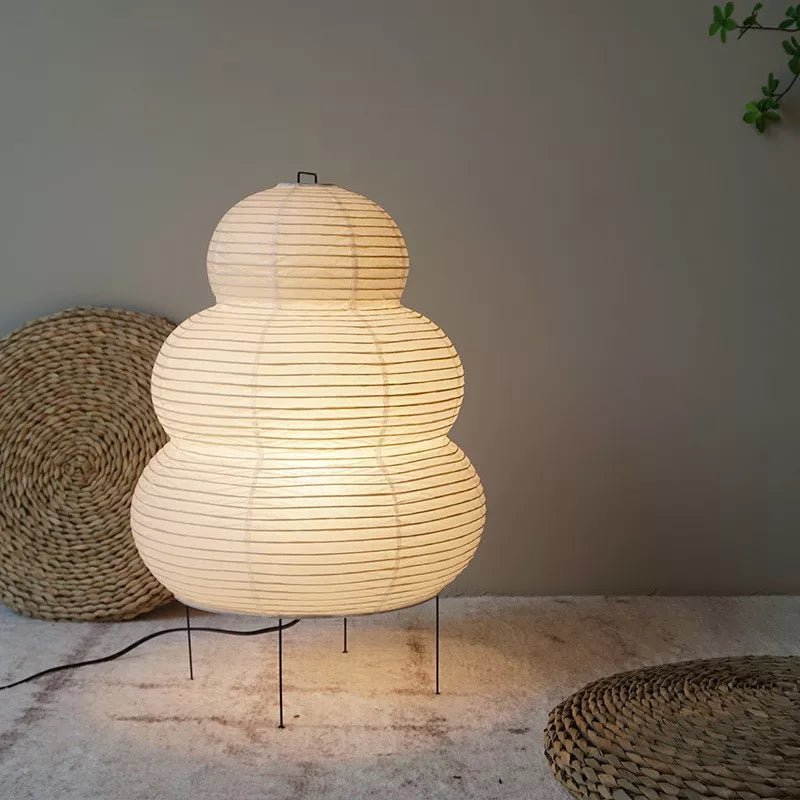 Wabi Sabi Living Room Floor Rice Lamp - The House Of BLOC