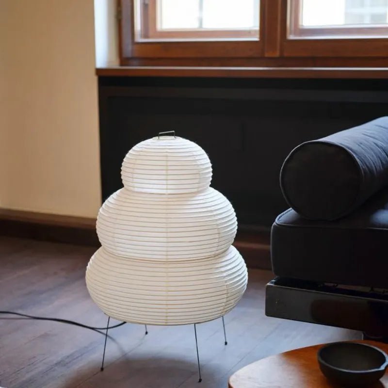 Wabi Sabi Living Room Floor Rice Lamp - The House Of BLOC