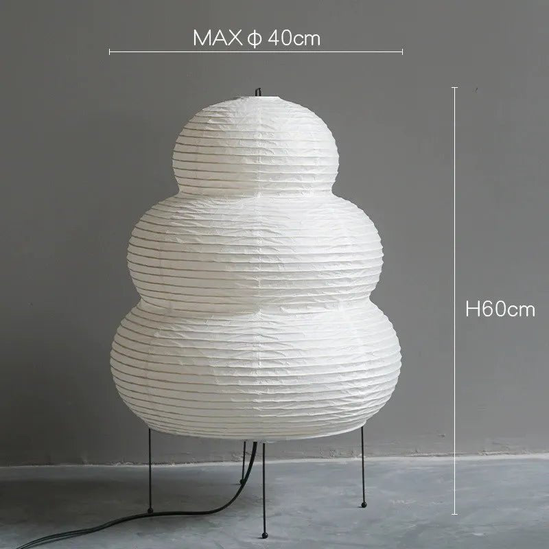 Wabi Sabi Living Room Floor Rice Lamp - The House Of BLOC