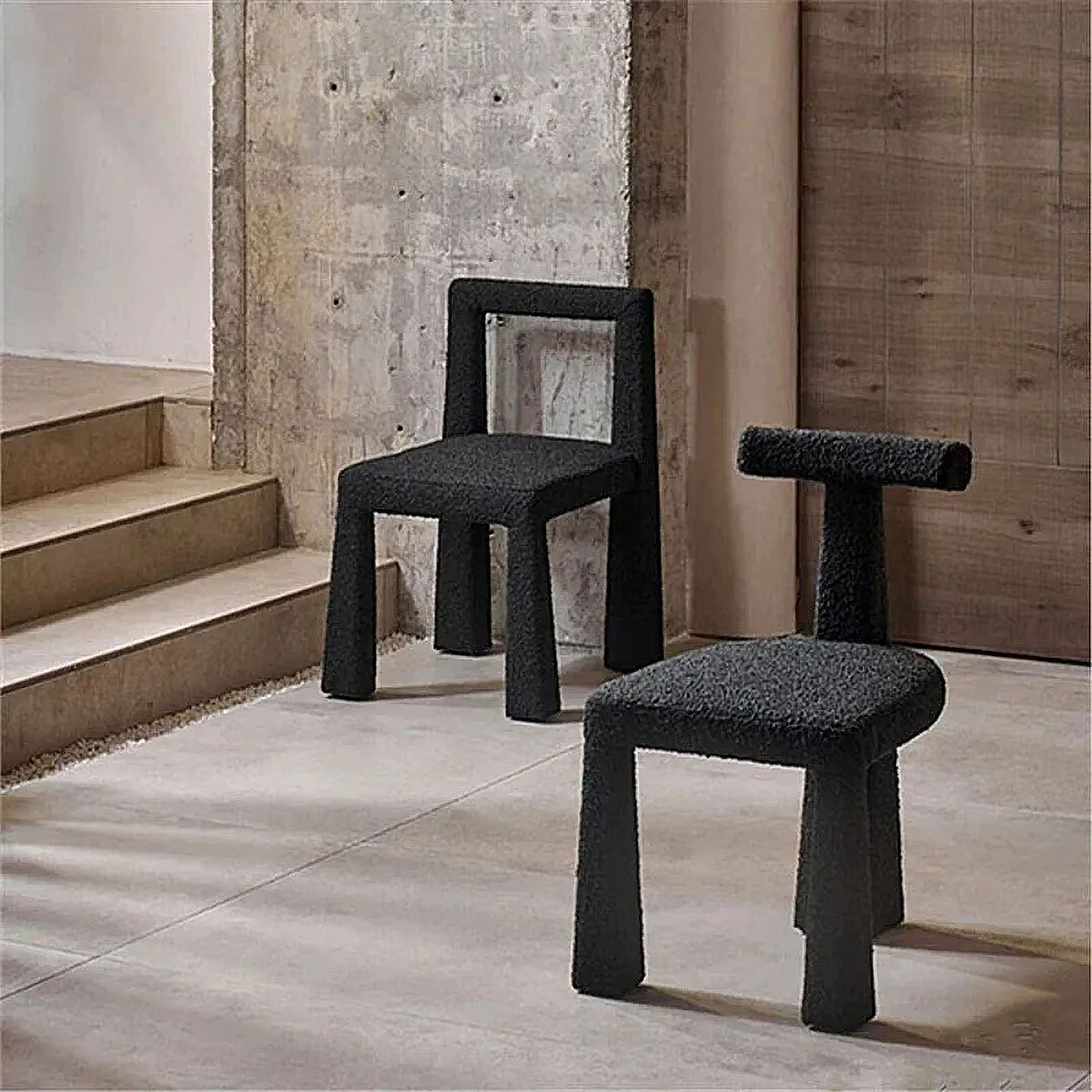 Wabi-Sabi Style Sleek Designer Dining Chair