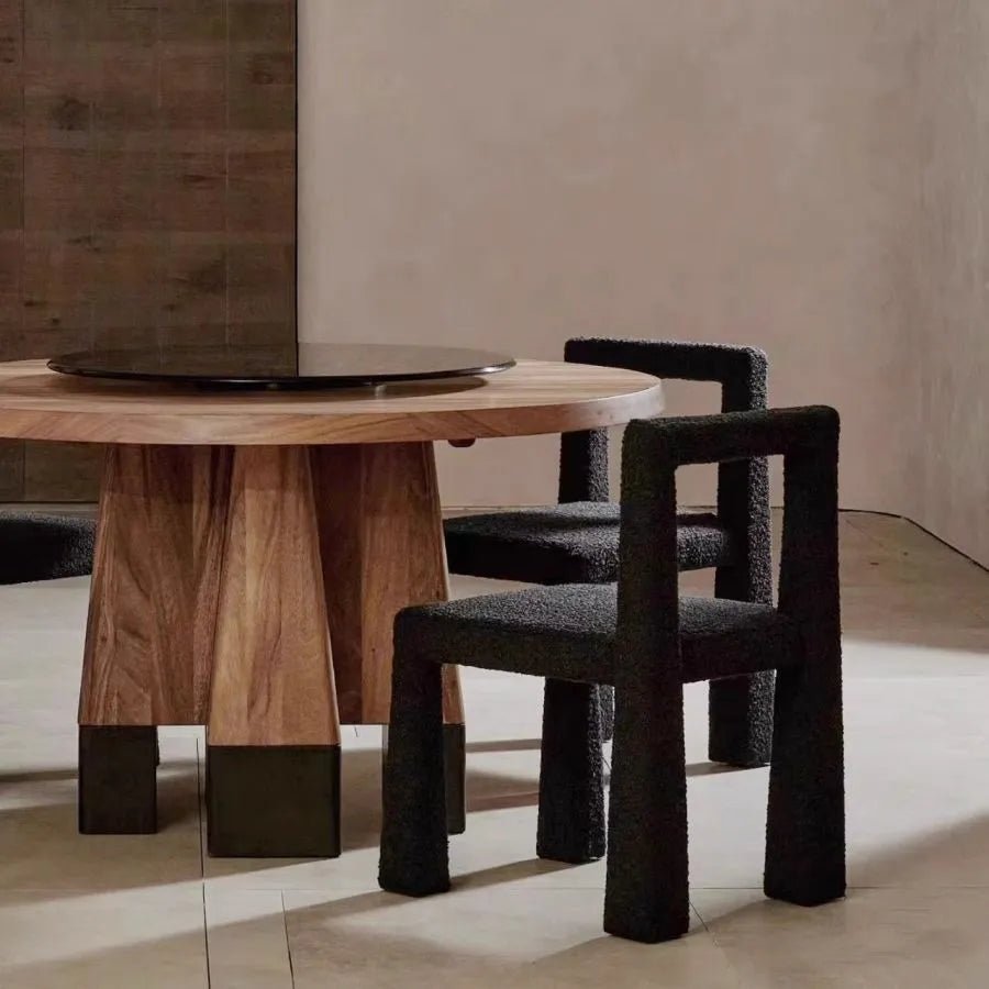 Wabi-Sabi Style Sleek Designer Dining Chair - The House Of BLOC