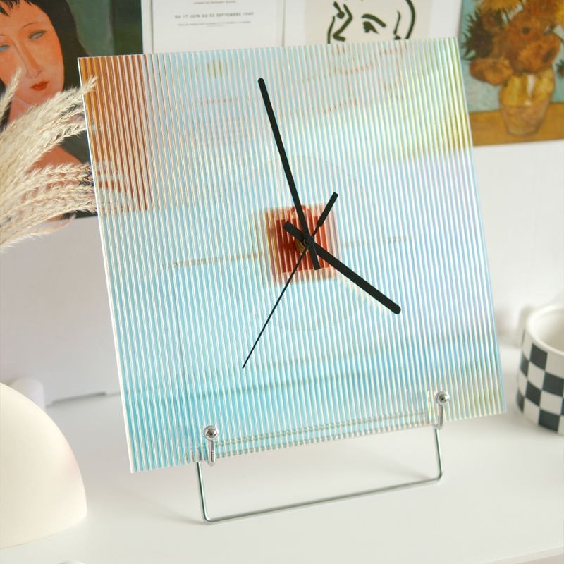 Wave Colour Gradient Silent Wall Clock - The House Of BLOC