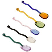 Wavey Handled Glass Milk Spoon - The House Of BLOC