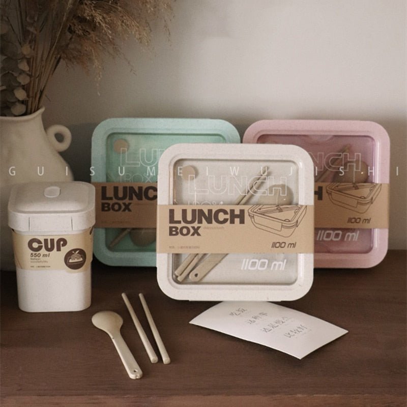 Wheat Straw Plastic Food Storage Containers & Lunch Boxes - The House Of BLOC