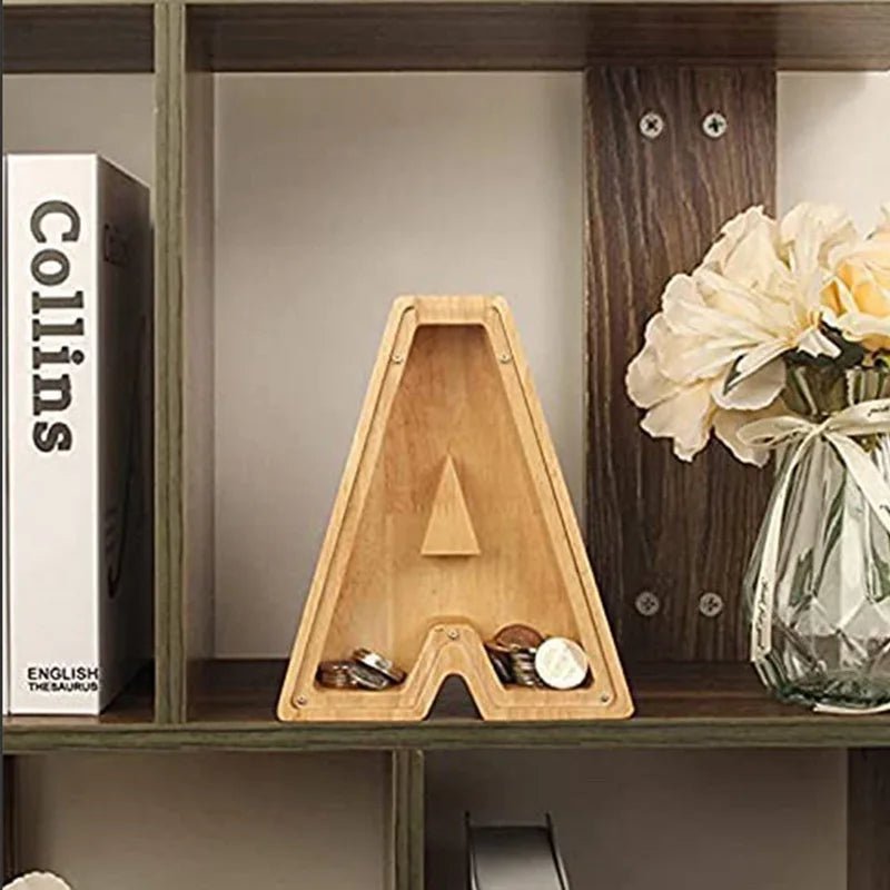 Wooden Alphabet Letters 'Initial' Piggy Bank - The House Of BLOC