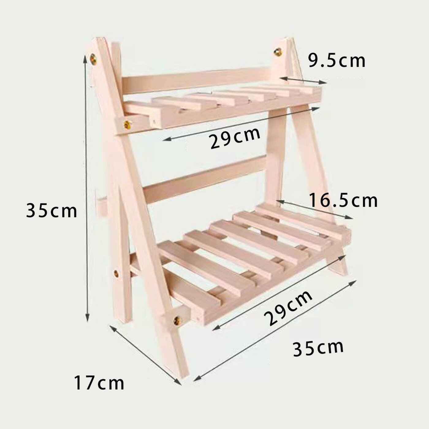 Wooden Double Layer Storage Racks - The House Of BLOC