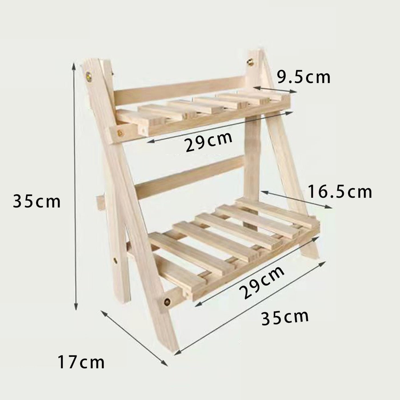 Wooden Double Layer Storage Racks - The House Of BLOC