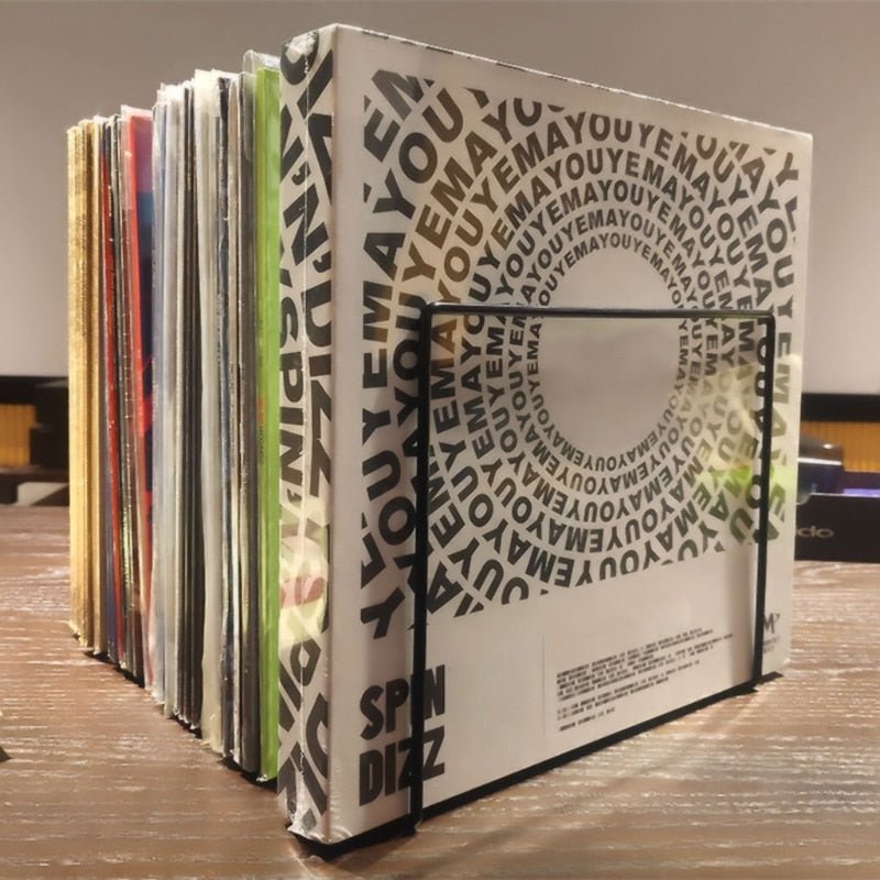 Wrought Iron Book + Record Storage Stand - The House Of BLOC