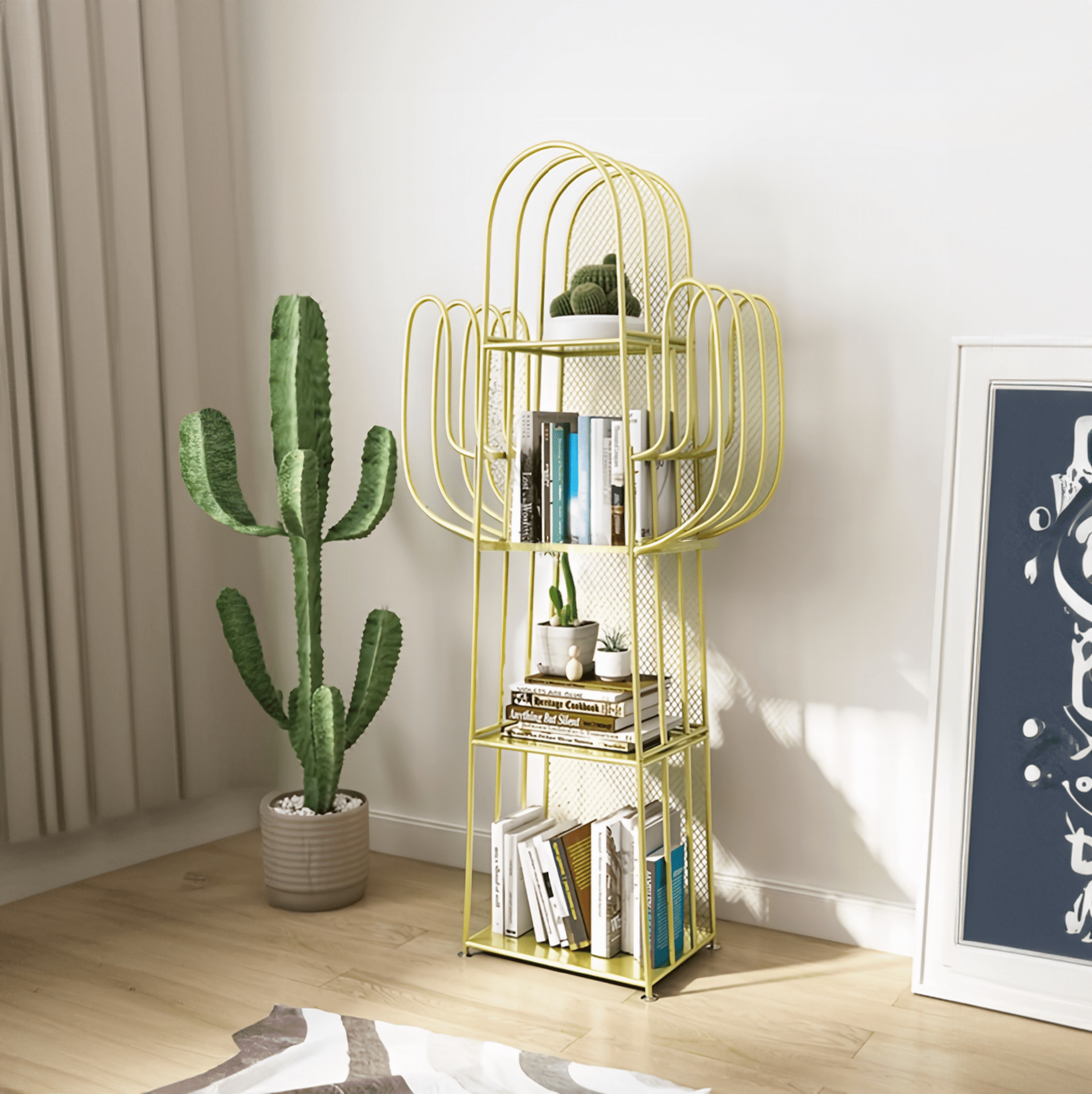 Wrought Iron Cactus Storage Stand - The House Of BLOC